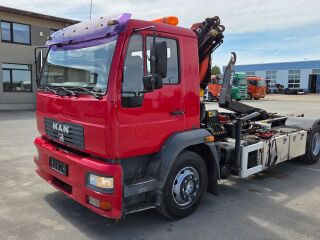 MAN LE 15.280 4X2 Palfinger PK4501 + konteiner 206kW
