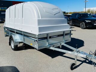 Tiki Treiler Keevis 350-LH 3.5x1.5 Plastkaanega kastihaagis