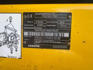 Komatsu PC210LC-11E0 6.7 R6 123kW