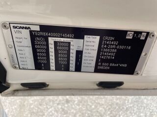 Scania R500 8X4*4 EURO 6 + RETARDER EURO 6 368kW