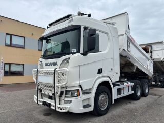 Scania R580 6x4 EURO6 + RETARDER +   BOX + VIBRATOR 427kW