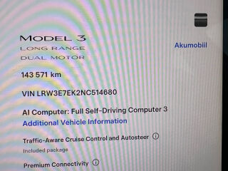 Tesla Model 3 Long Range Dual Motor 153kW