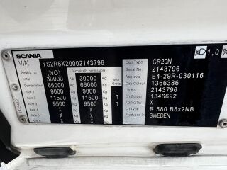 Scania R580 B6X2NB 16.0 V8 427kW
