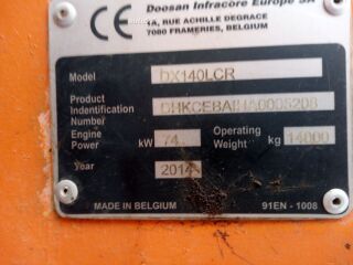 Doosan DX140LCR 74kW