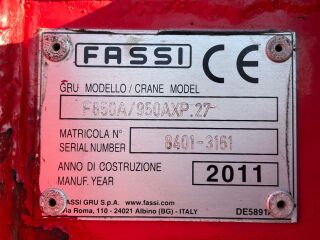 Scania G440 8X2*6 EURO5 + FASSI F950AXP.27 + JIB EURO 5 324kW