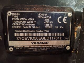Yanmar VIO50 6A 28kW