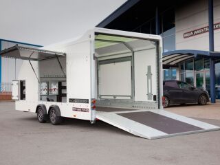 Brian James Trailers Race Transporter 4 kaldfunktsiooniga 5,00mx2,12m