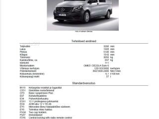 Mercedes-Benz Vito Vito 116 BlueTec Mixto A2 2.1 120kW