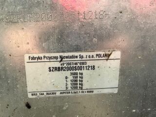 Niewiadow 5,5m 3500kg