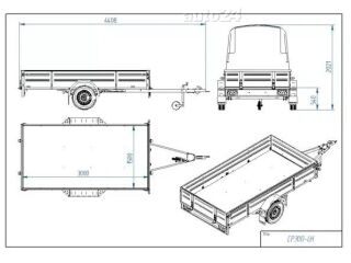 Tiki Treiler Kastihaagis CP300-LH PRIME plastkaanega