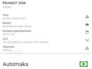 Peugeot 3008 N1 2.0 120kW