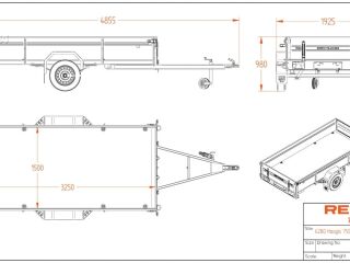 Respo Kastihaagis 3.25 x.1.50 750kg 6280
