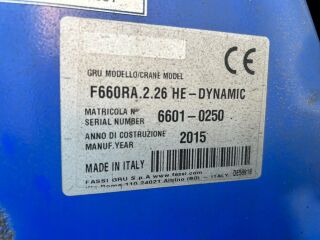 Volvo FH550 8X2 EURO6 + FASSI F660 + JIB 413kW