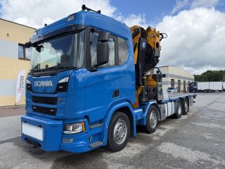 Scania R500 8X2*6 EURO6 + EFFER68.5 + JIB + RETARDER + WI 368kW