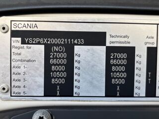 Scania P370 6X2*4 + EURO6 + NTM KGH 21m3 272kW