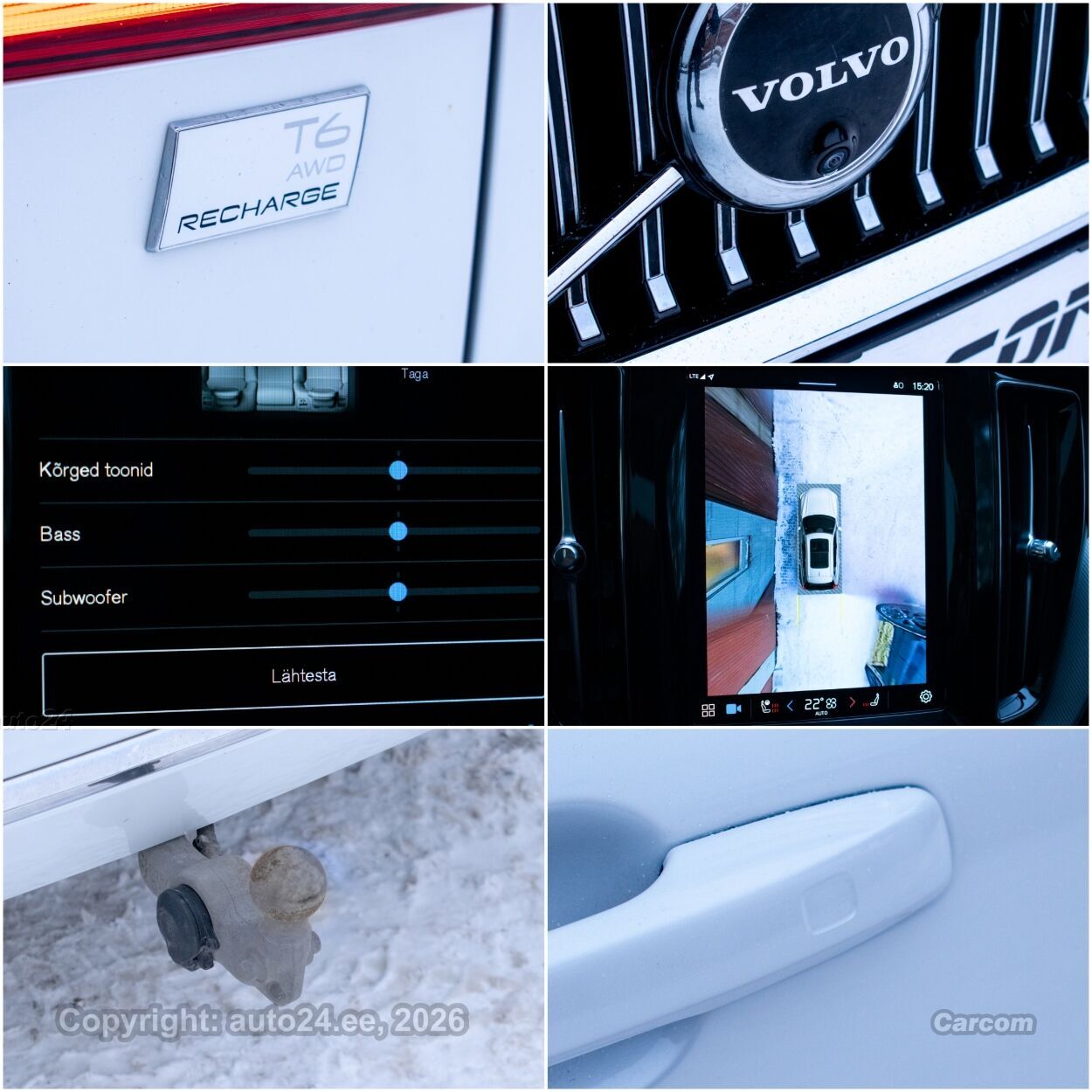 Volvo XC60 AWD Bright T6 Recharge Intelli Safe Sky Wntr 2.0 T6 Recharge Plug-In Pistikhübriid 293 kW