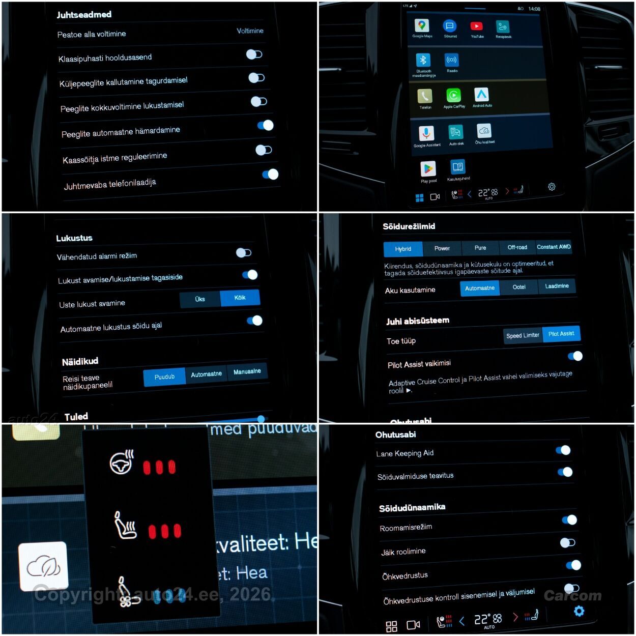 Volvo XC90 7s Dark Long Range MY2023 2.0 T8 AWD Recharge Plug-In pistikhübriid 335 kW