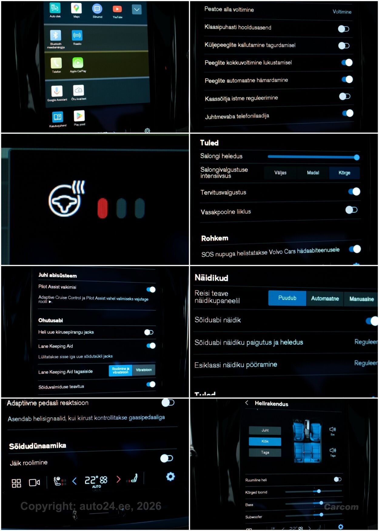 Volvo S60 AWD DARK ULTIMATE Intelli PRO Xenium 2.0 B5 MHEV KERS Kerghübriid 184 kW