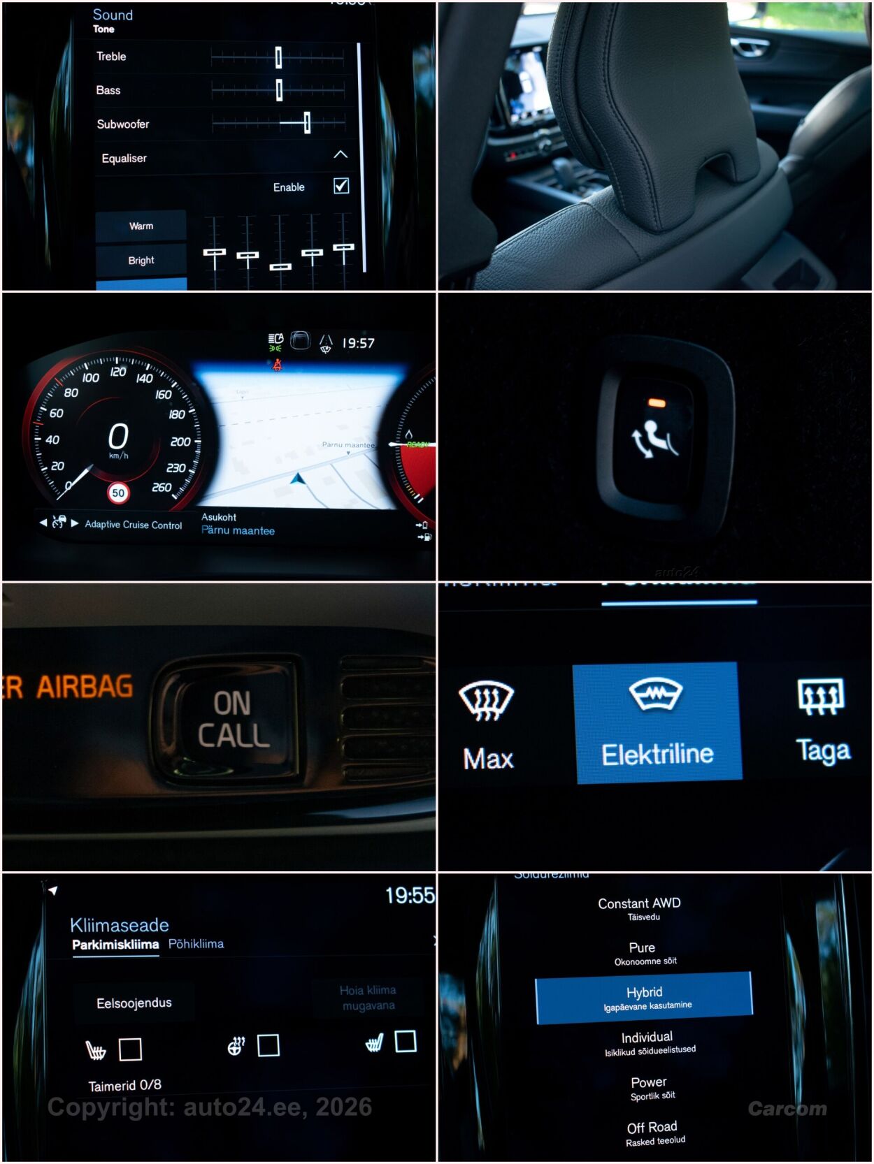 Volvo XC60 AWD e T6 PHEV Intelli Safe PRO SKY Wntr 2.0 T6 Recharge Plug-In Pistikhübriid 251 kW