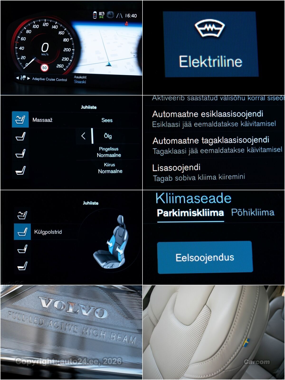 Volvo XC90 AWD Inscription Intelli Lux PRO 2.0 B5 KERS MHEV Kerghübriid Polestar 183kW 190 kW