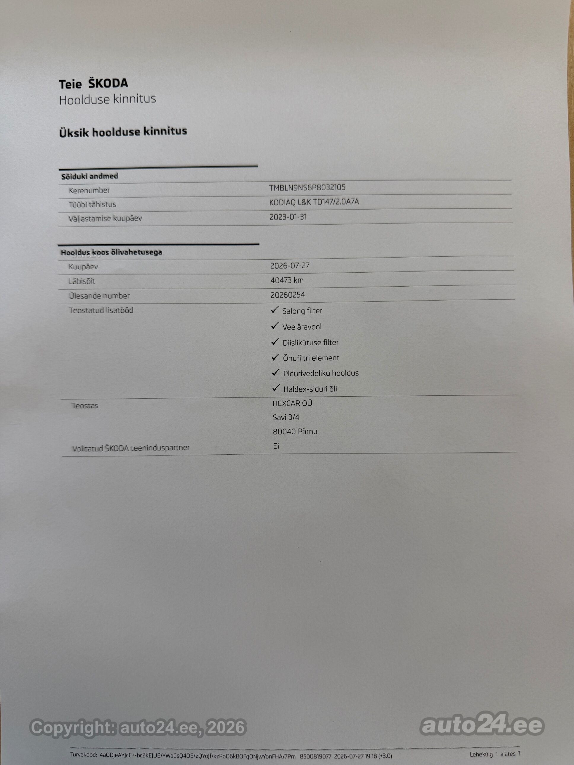 Skoda Kodiaq 2023, photo 2/10