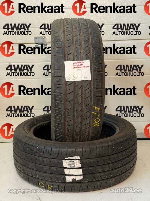 215/50R17 Dunlop Enasave EC300 91V XL DOT1820 7-8MM (nagu Uus
