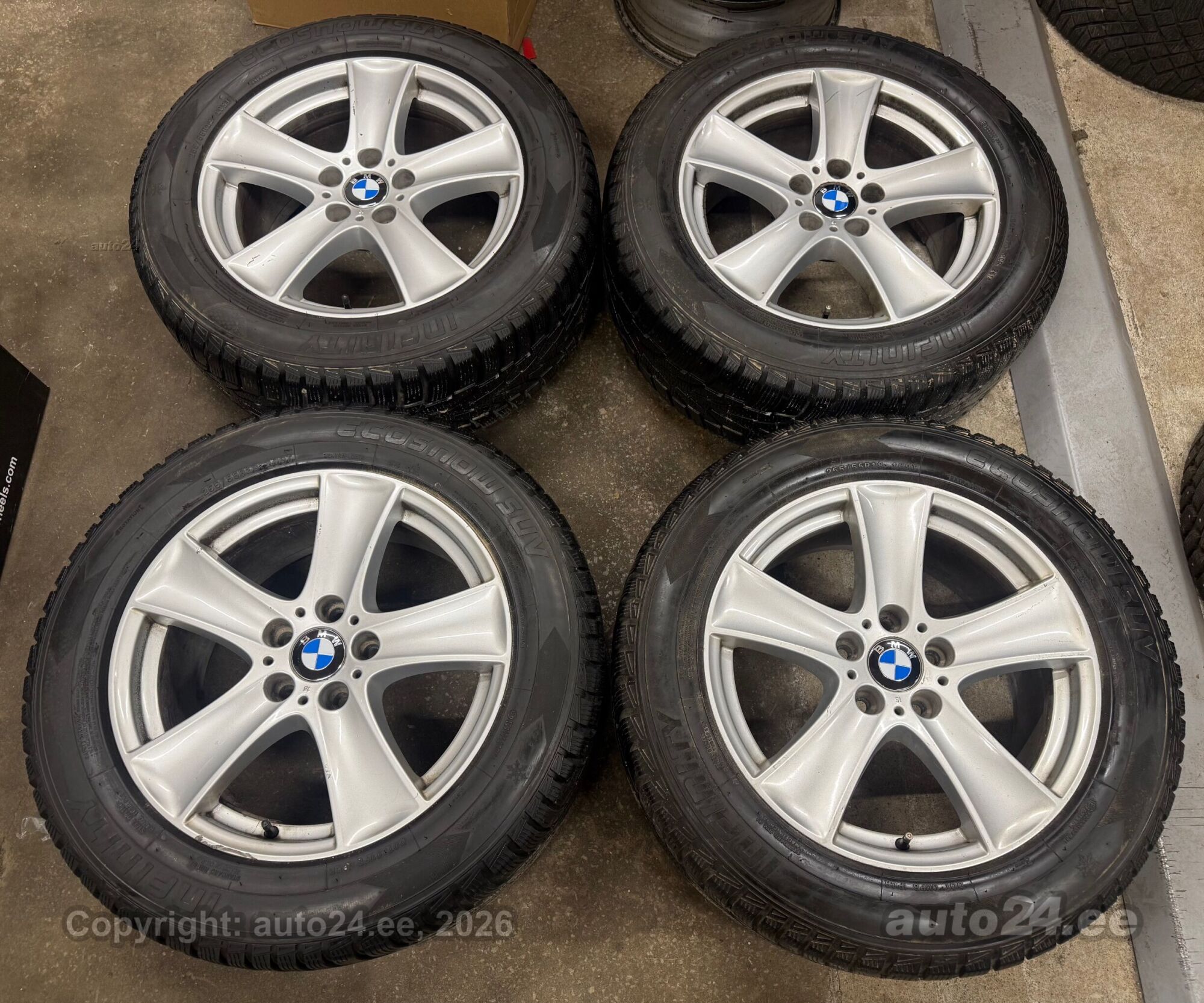 Kasutatud BMW veljed koos rehvidega – foto 1