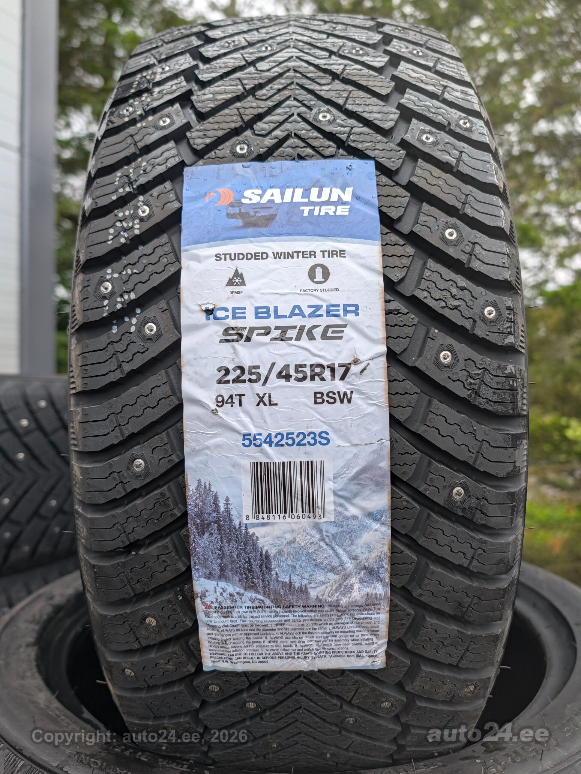 225/45R17 Sailun Ice Blazer Spike - Tyres - auto24.ee