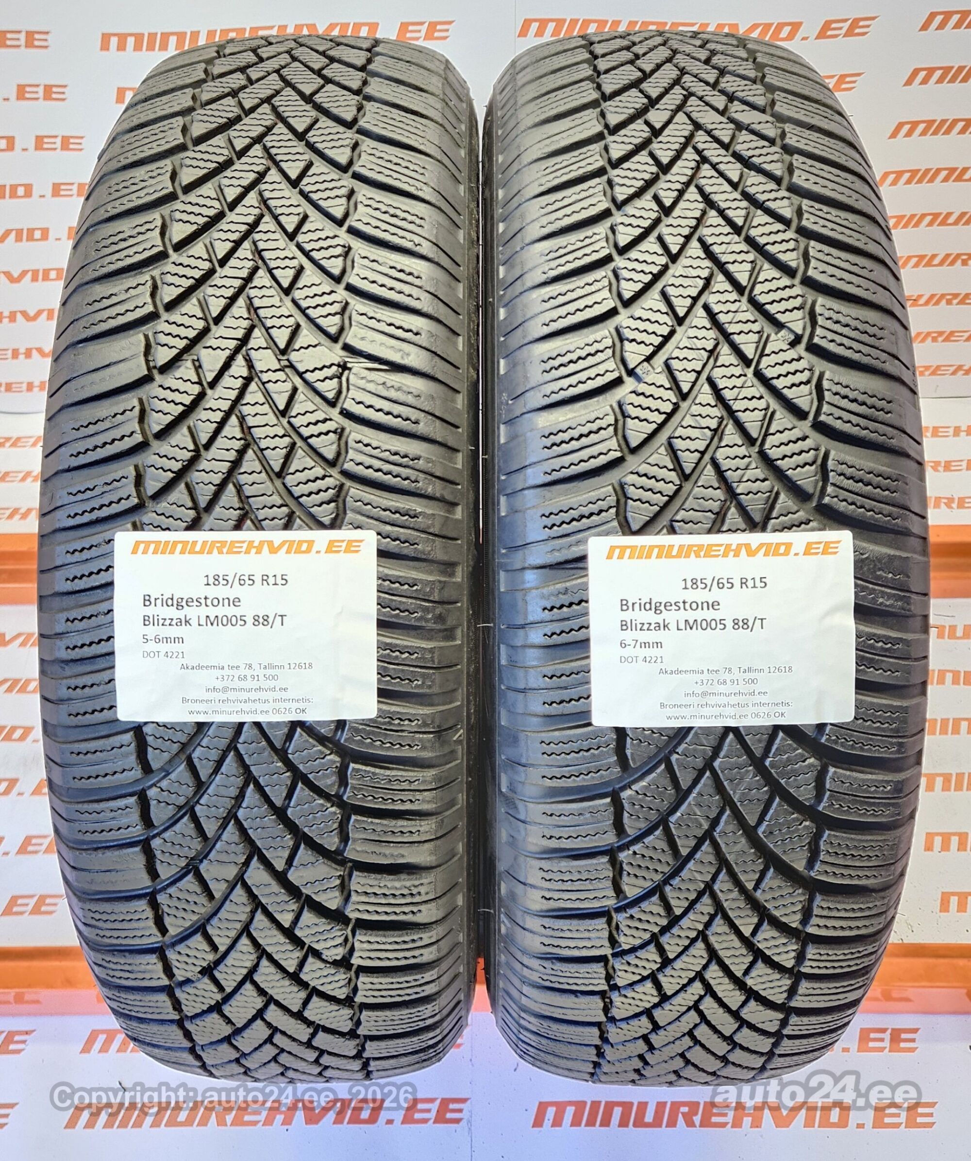 Blizzak Bridgestone WS90 88T 185⁄65R15 Tire Passenger R15 Winter 