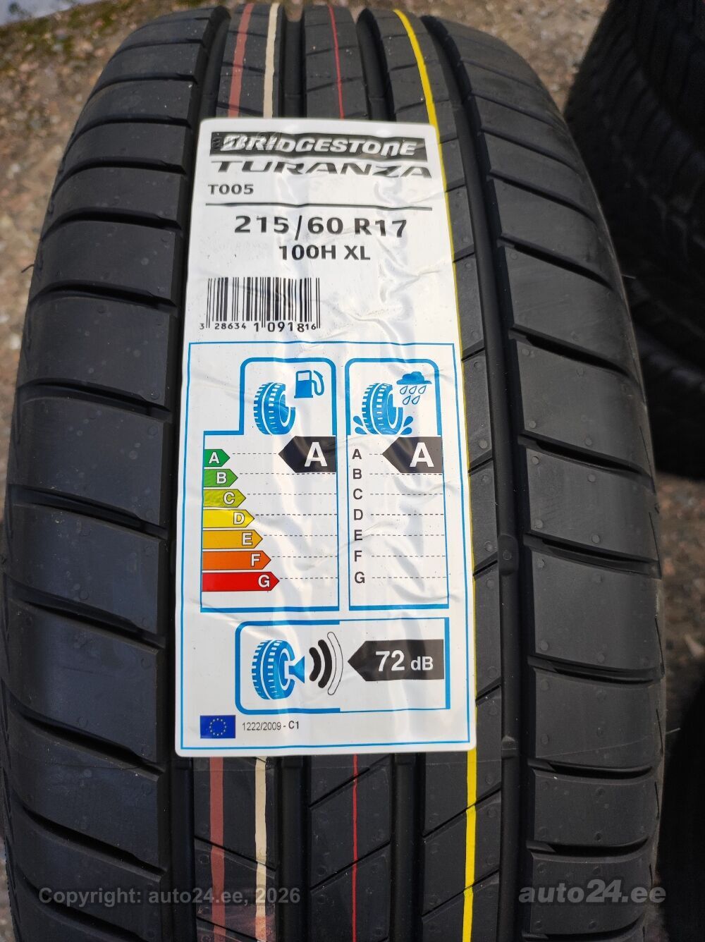 215／60r17 215/60R17 Bridgestone Turanza T005 - Tyres - auto24.ee