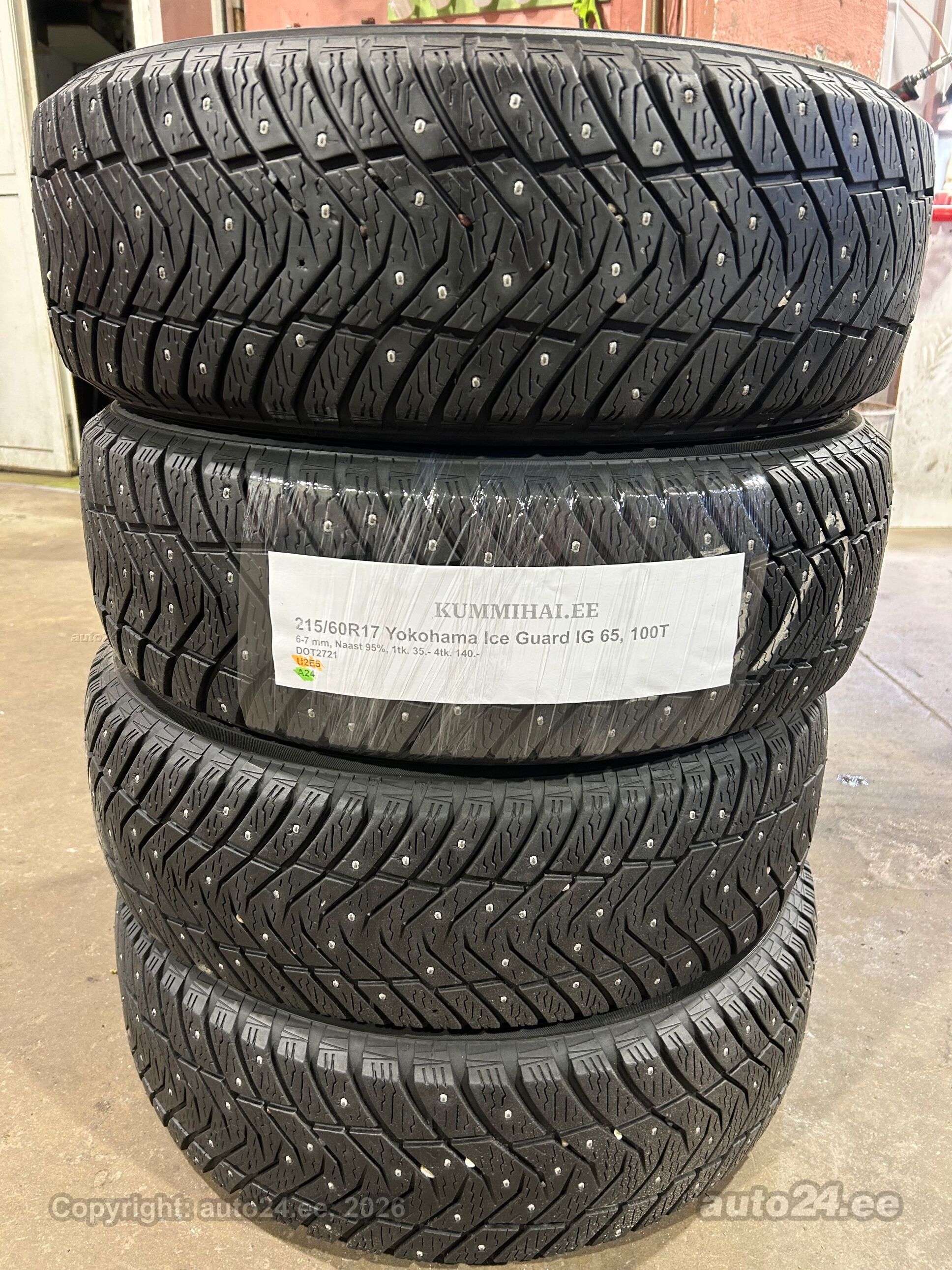 215/60R17 Yokohama Ice Guard IG65 - Tyres - auto24.ee