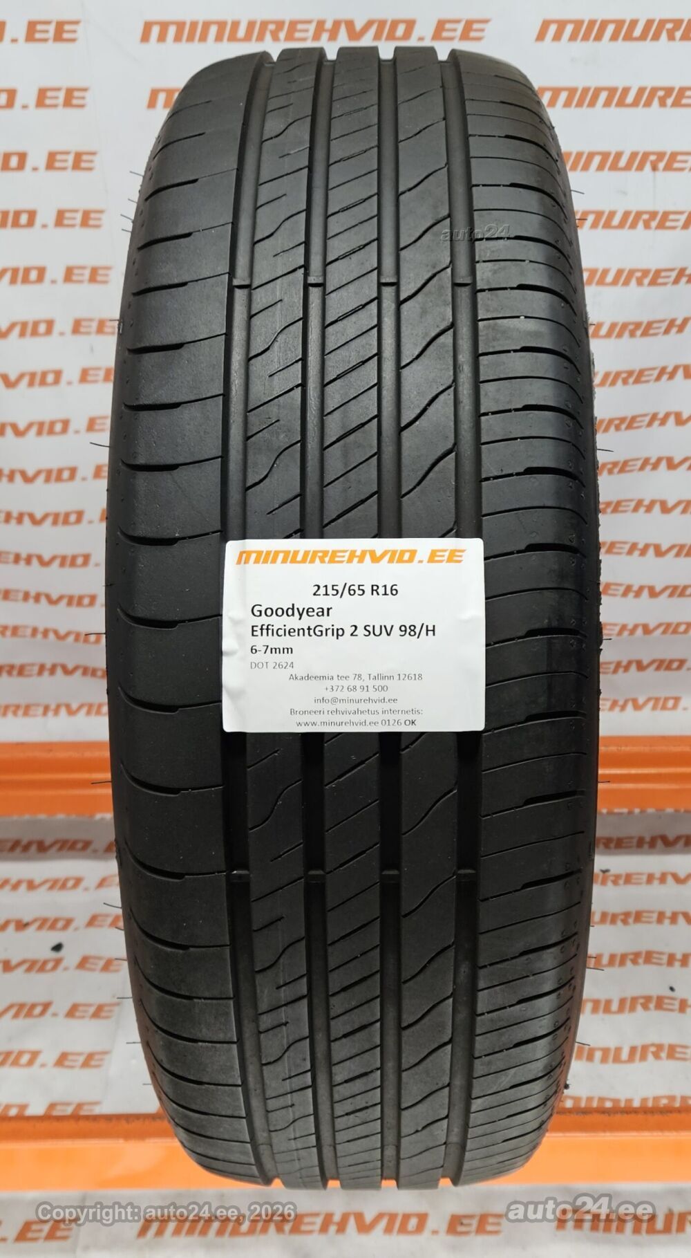 215/65R16 Goodyear EfficientGrip 2 SUV 98/H - Tyres - mototehnika.ee