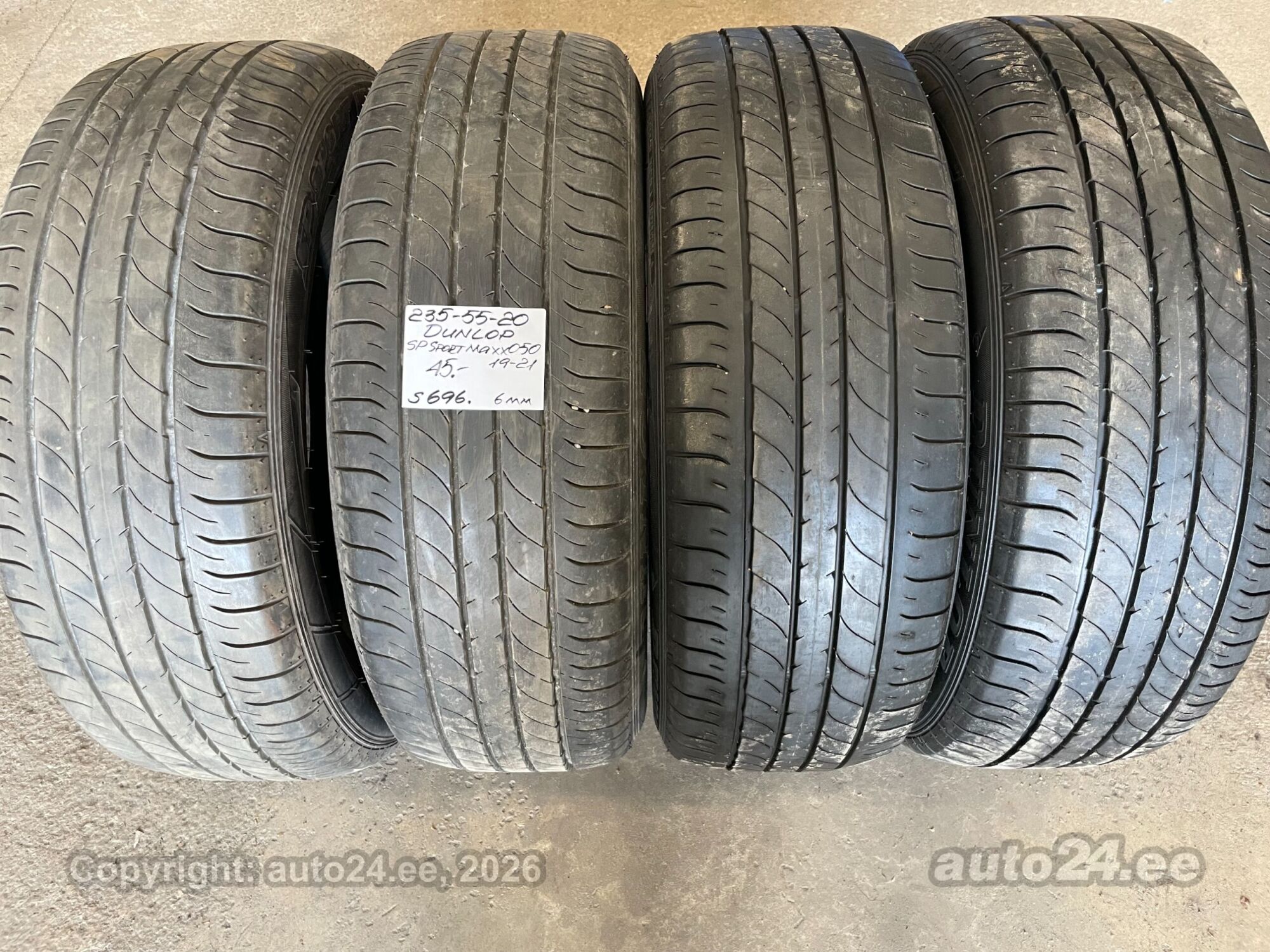 235/55R20 Dunlop SP Sport Maxx 050 - Tyres - auto24.ee