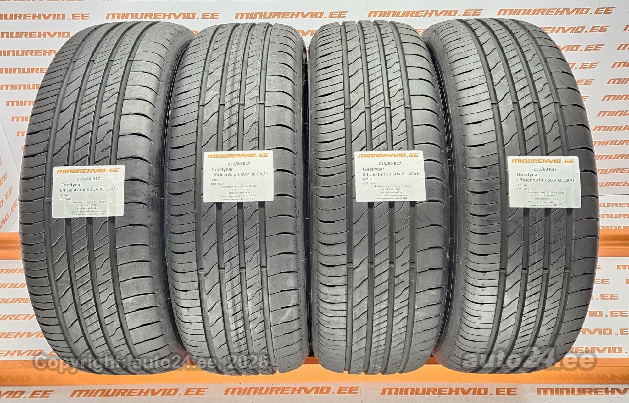 215/60R17 Goodyear EfficientGrip 2 SUV XL 100/H 1x0923+3x1624 