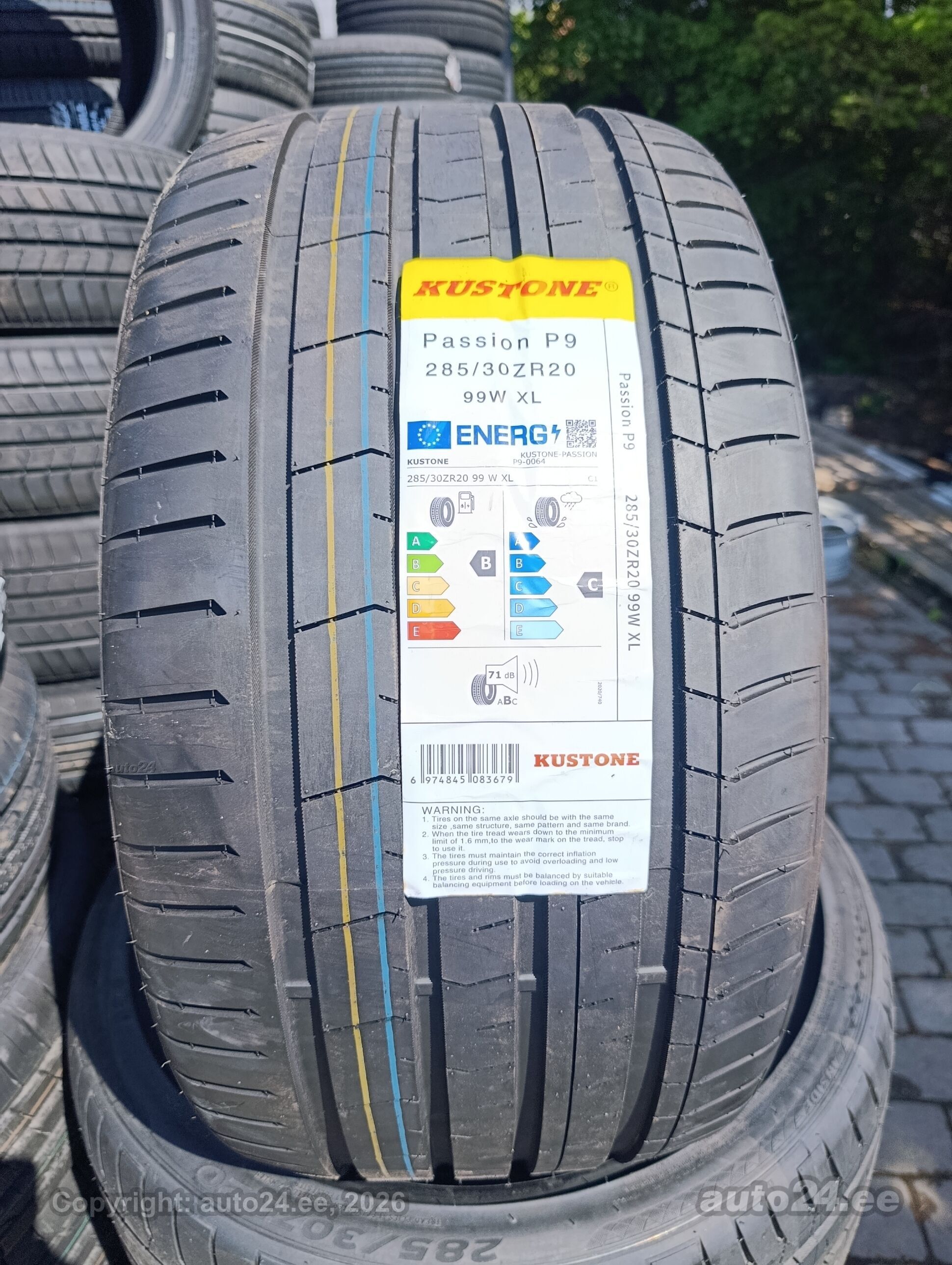 285/30R20 Kustone Passion P9 - Tyres - auto24.ee