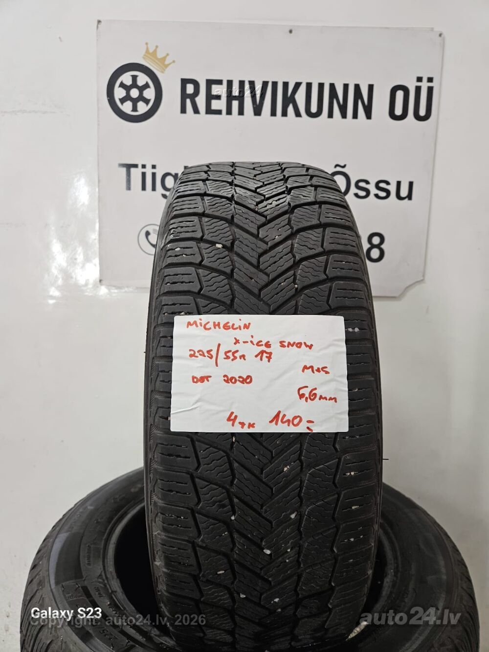 225/55R17 Michelin X-ICE Snow 225/55 R17 M+S - Tyres - auto24.lv