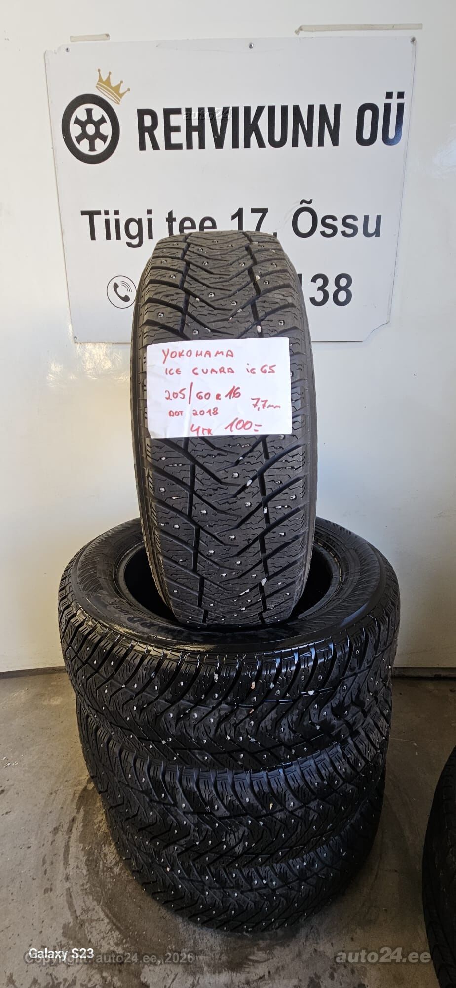 205/60R16 Yokohama IceGuard IG65 205/60 R16 - Tyres - auto24.ee