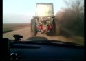 Traktor Belarus kihutas 135 km/h
