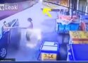 VIDEO: Valla pääsenud rehv säästis inimelu