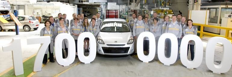 Renault Flins'i tehas ületas 17 miljoni sõiduki piiri