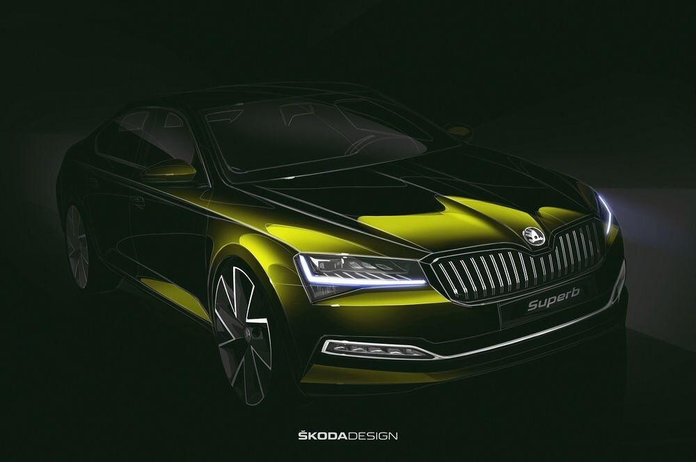 Škoda avaldas eskiisi uuest Superbist