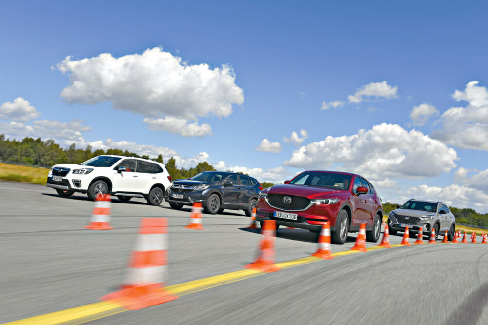 Aasia köök. Testis Honda CR-V, Hyundai Tucson, Mazda CX-5 ja Subaru Forester
