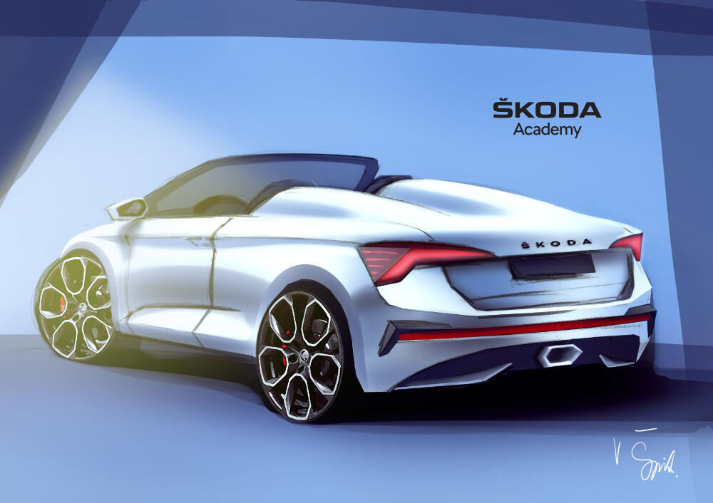Škoda praktikandid teevad Scalast avaauto