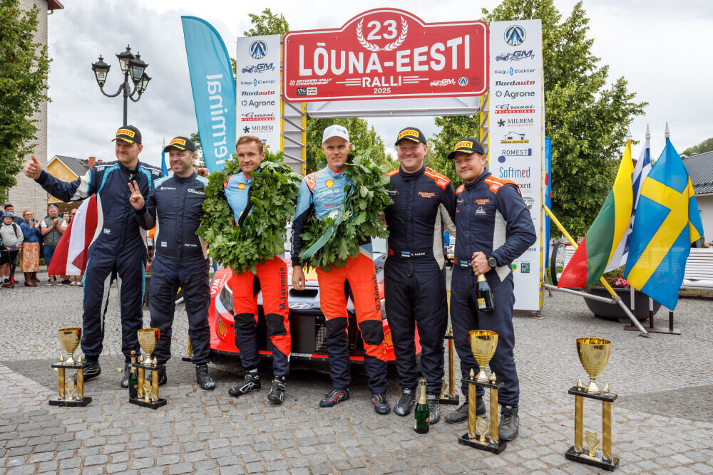 VIDEO. Lõuna-Eesti ralli võitsid Ott Tänak / Martin Järveoja. Eestlastele kolmikvõit