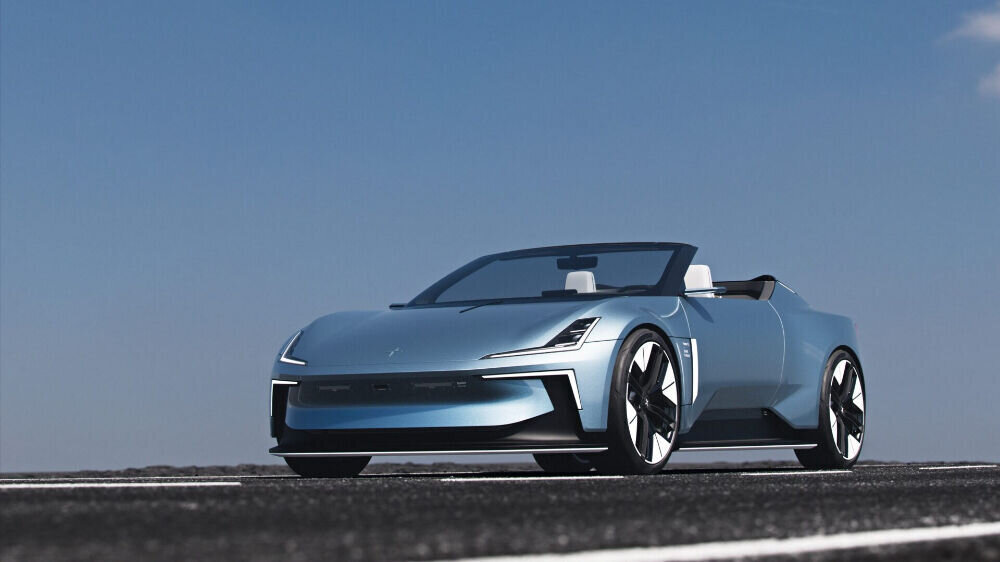 Polestar O2: tõenäoliselt ilusaim elektriline sportauto, mille lisavarustuses on droon