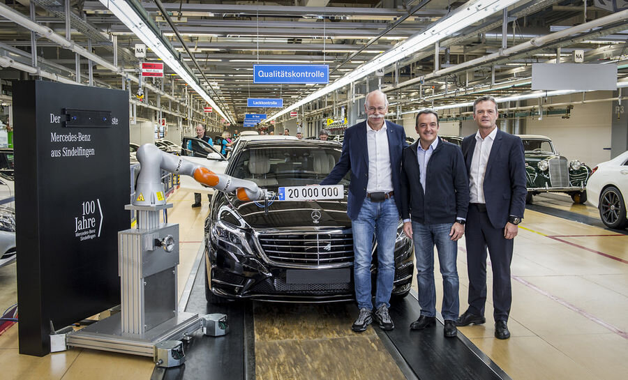 Mercedes-Benz on Sindelfingenis tootnud 20 miljonit autot
